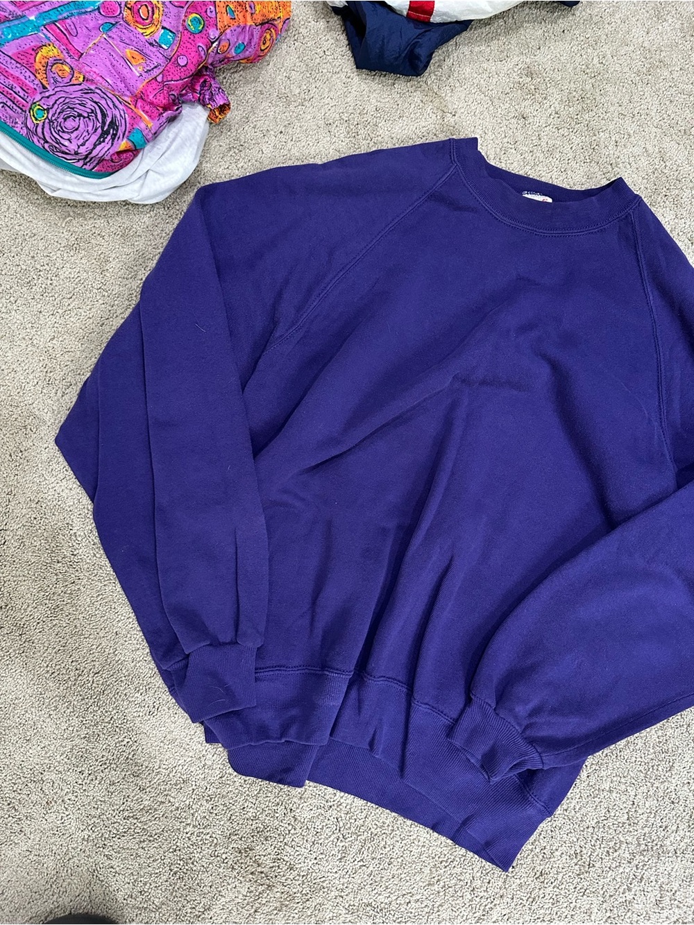 Men's Crewneck Sweater - Deep Purple